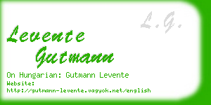 levente gutmann business card